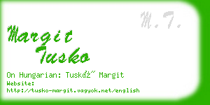 margit tusko business card